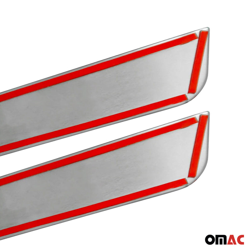 Couverture De Seuil De Porte pour Peugeot 5008 2016-2025 Inox Chromé 4x