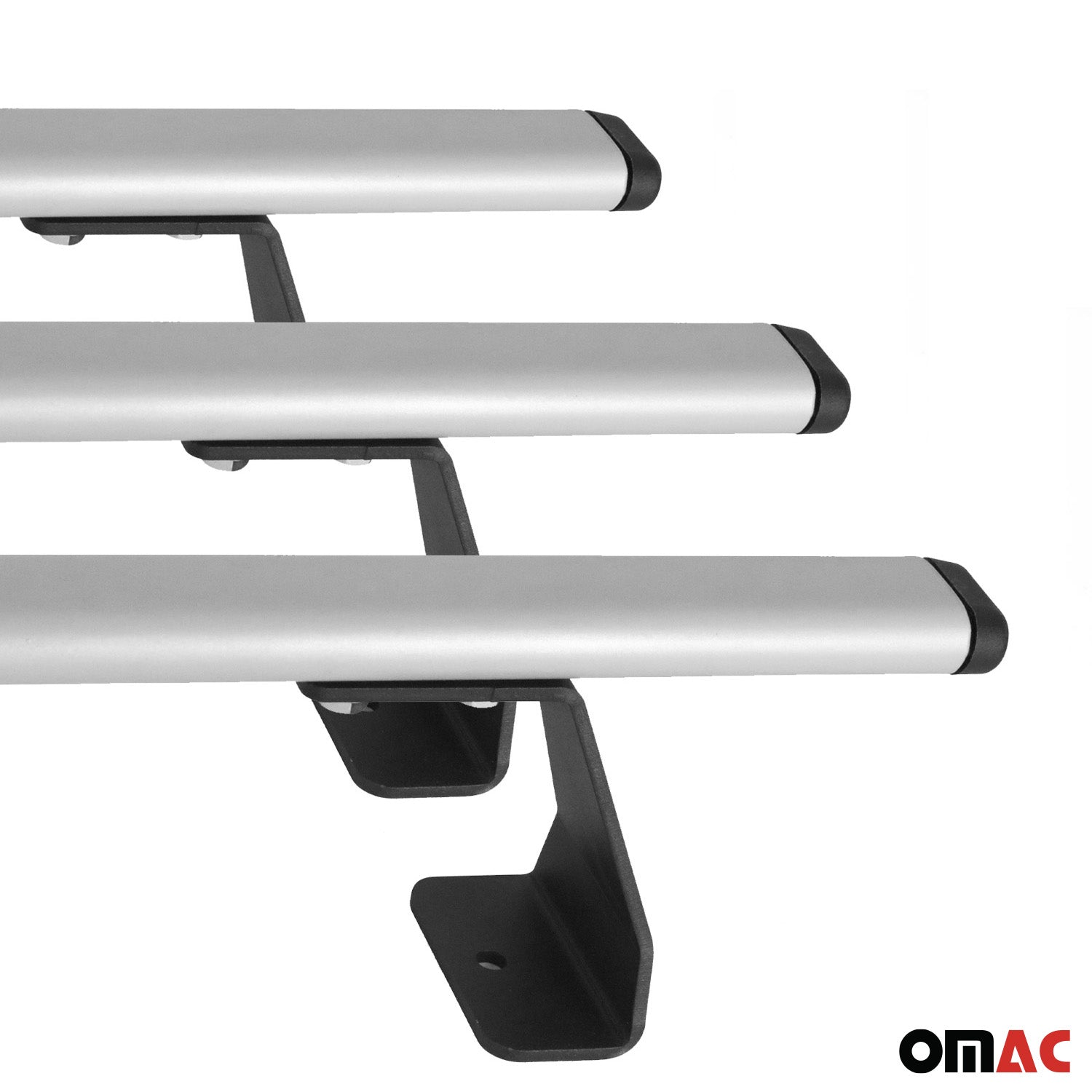 Barres de toit transversales pour VW T7 Multivan 2021-2026 Acier Gris 3 Pcs