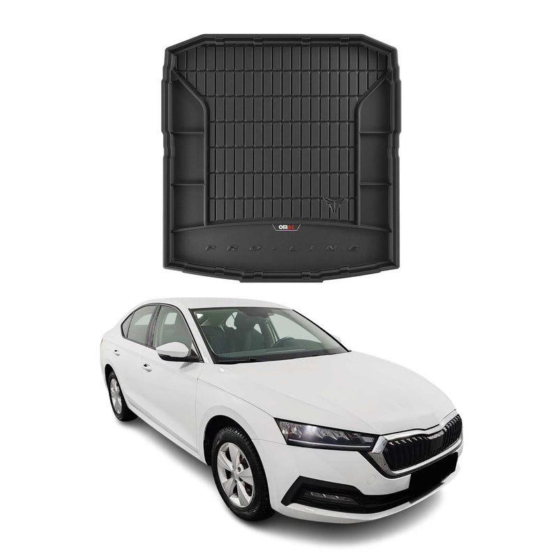 Tapis de Coffre pour Skoda Octavia 2019-2022 TPE Noir