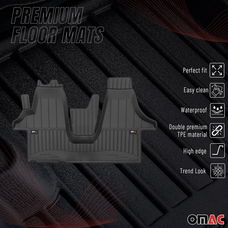Tapis de Sol pour VW Transporter T5 2003-2015 TPE Noir