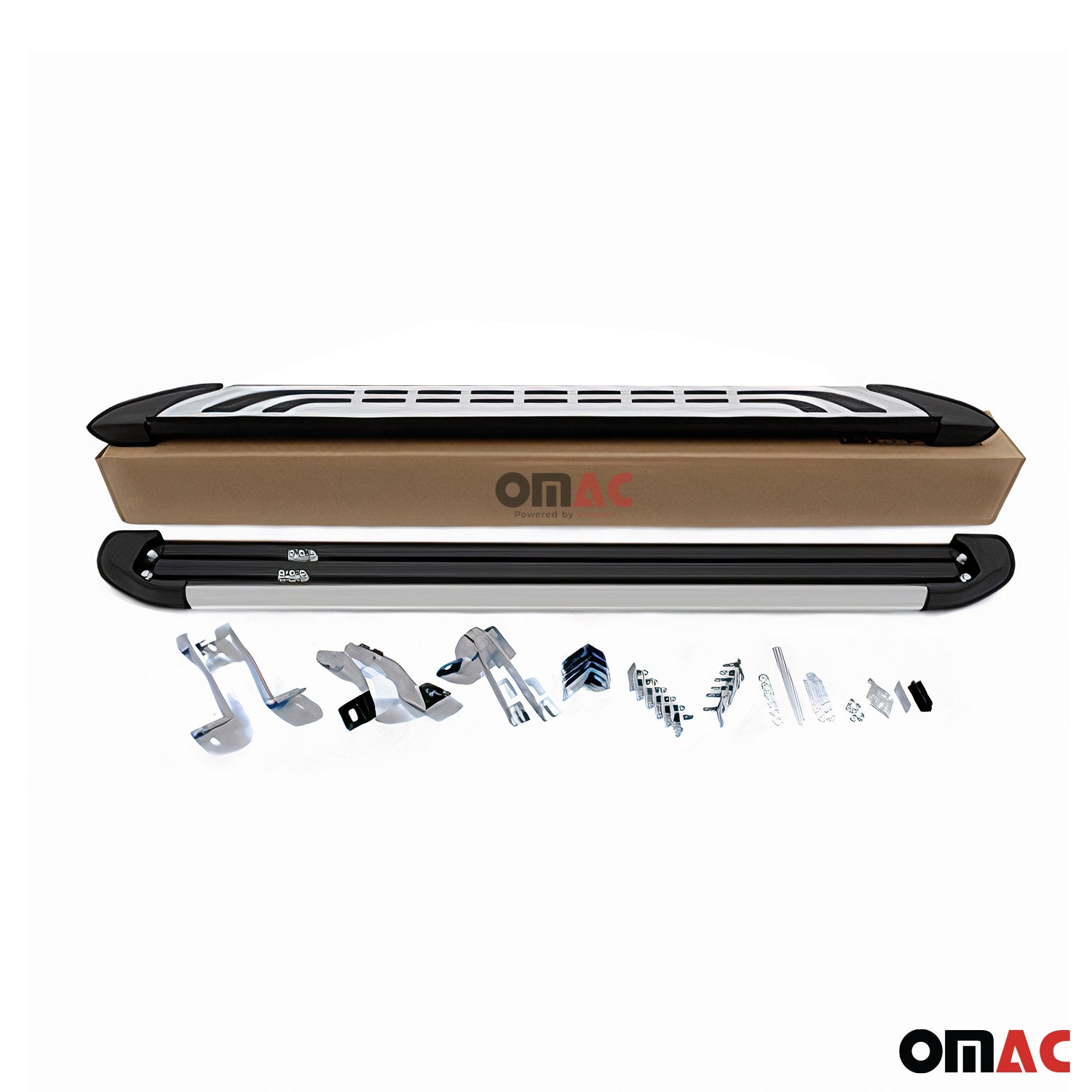 Marchepieds Latéraux Pour Dacia Sandero Stepway 2021-2025 Aluminium Gris