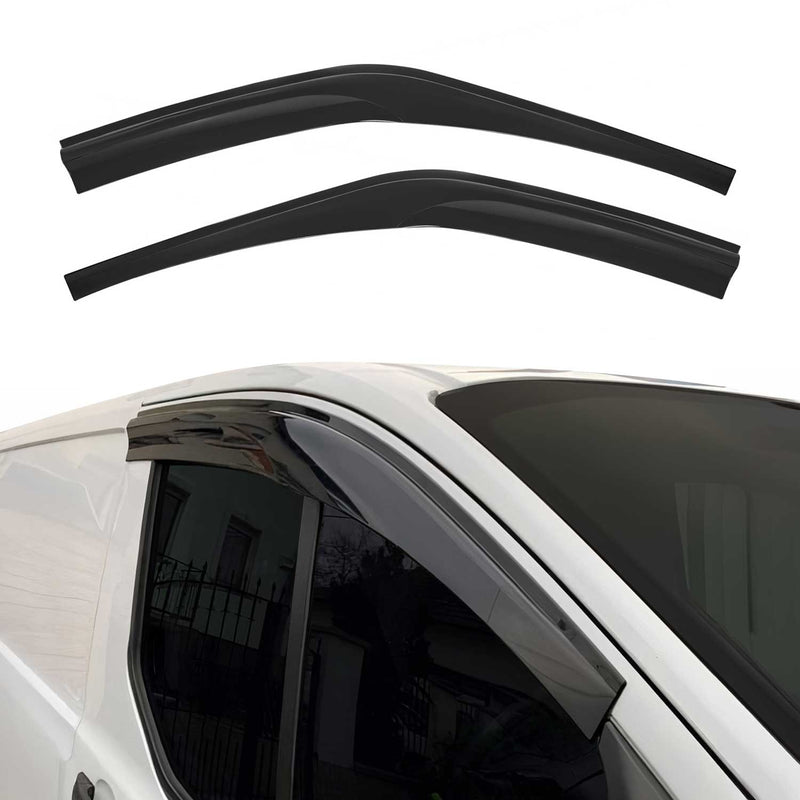 Déflecteurs De Vent Pluie D'air pour Ford Transit 2014-2017 2pcs Acrylique Noir