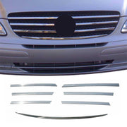 Moulure de Grille de Calandre pour Mercedes Vito W639 2003-2014 Chromé 7Pcs