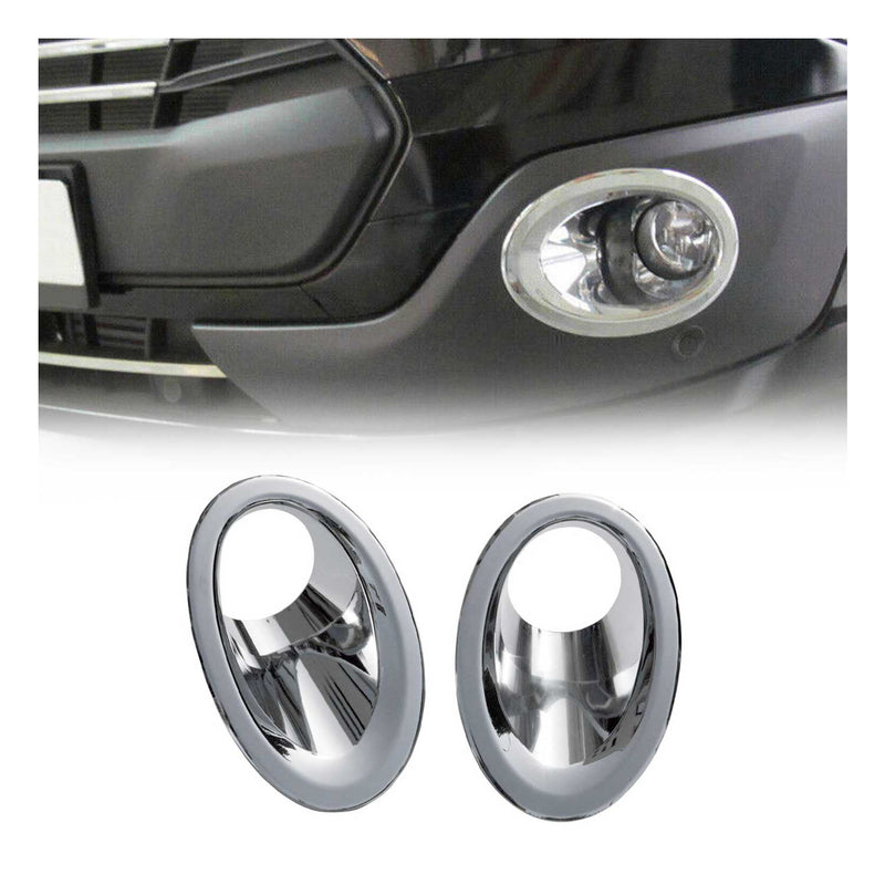 Cadres de Phares Antibrouillard avant Ford Custom 2012-2017 en ABS Chromé