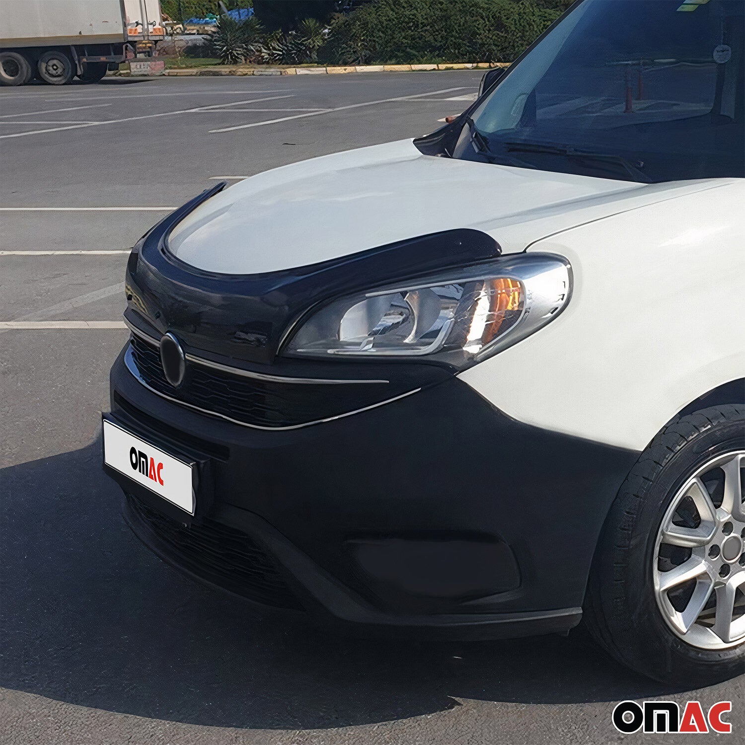 Deflecteurs d'air capot de voiture pour Fiat Doblo 2015-2024 Acrylique Noir