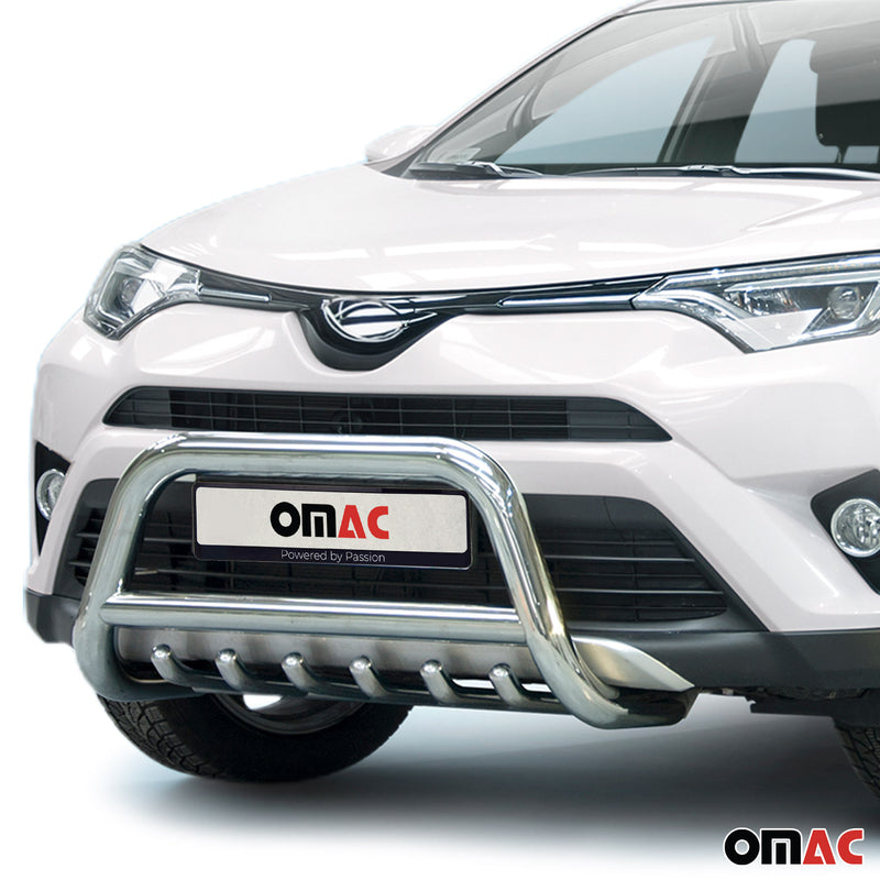 Pare-Buffle Avant Pour Toyota RAV4 2015-2018 en Acier Argent