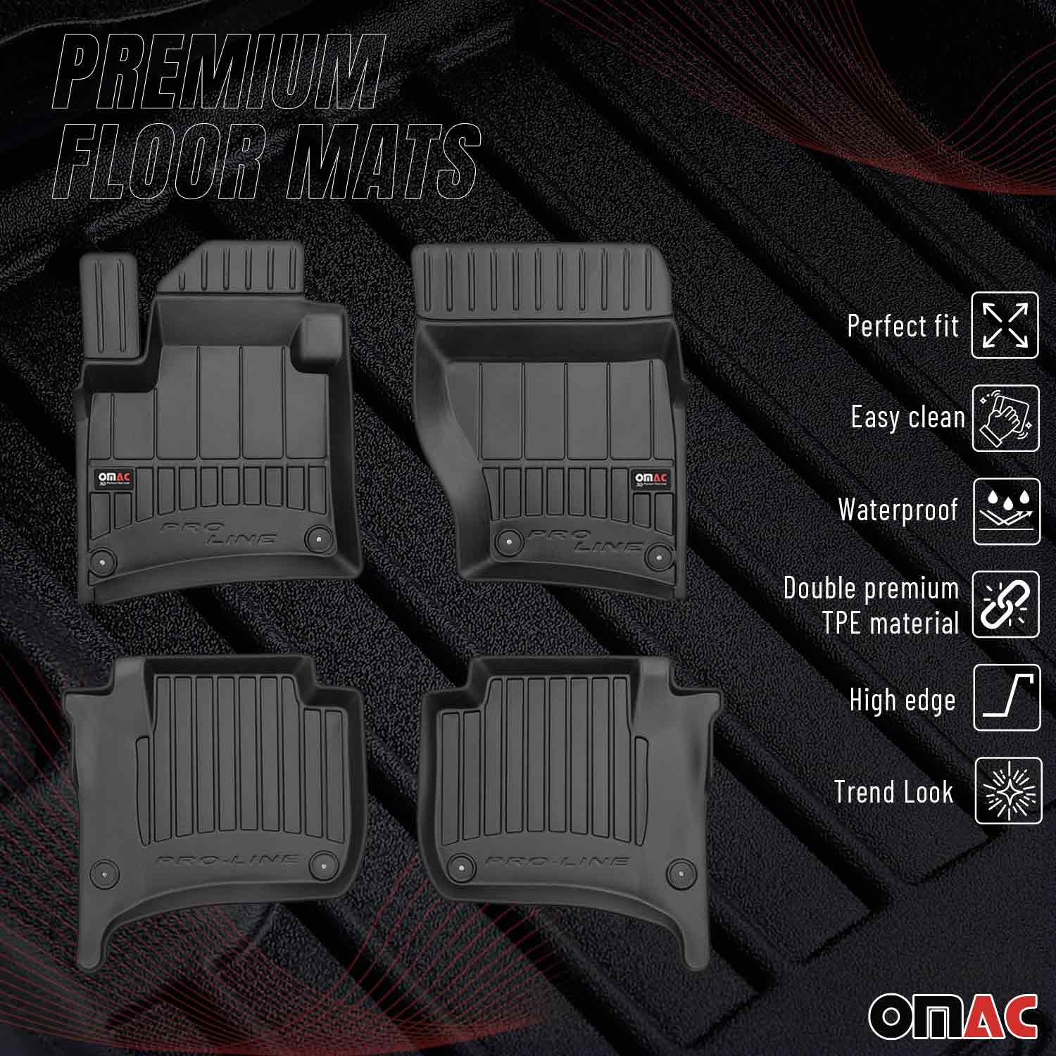 Tapis de Sol pour VW Touareg 2010-2018 TPE Noir