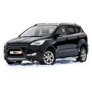 Pare-Buffle Avant Pour Ford Kuga II 2012-2017 Pre-FL Acier Inoxydable Noir