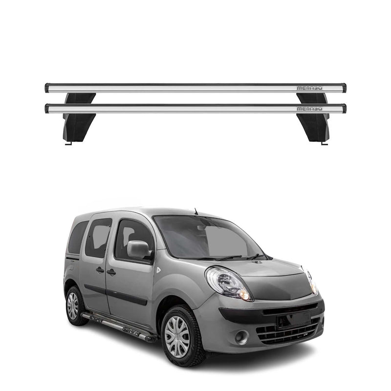 Menabo Barres de toit Transversales pour Renault Kangoo Express 2008-2025 Gris