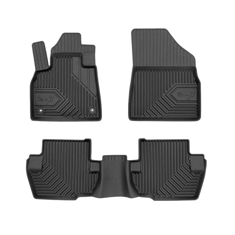 Tapis de Sol de Voiture pour Citroen DS5 2011-2015 TPE Antidérapant Noir 3Pcs