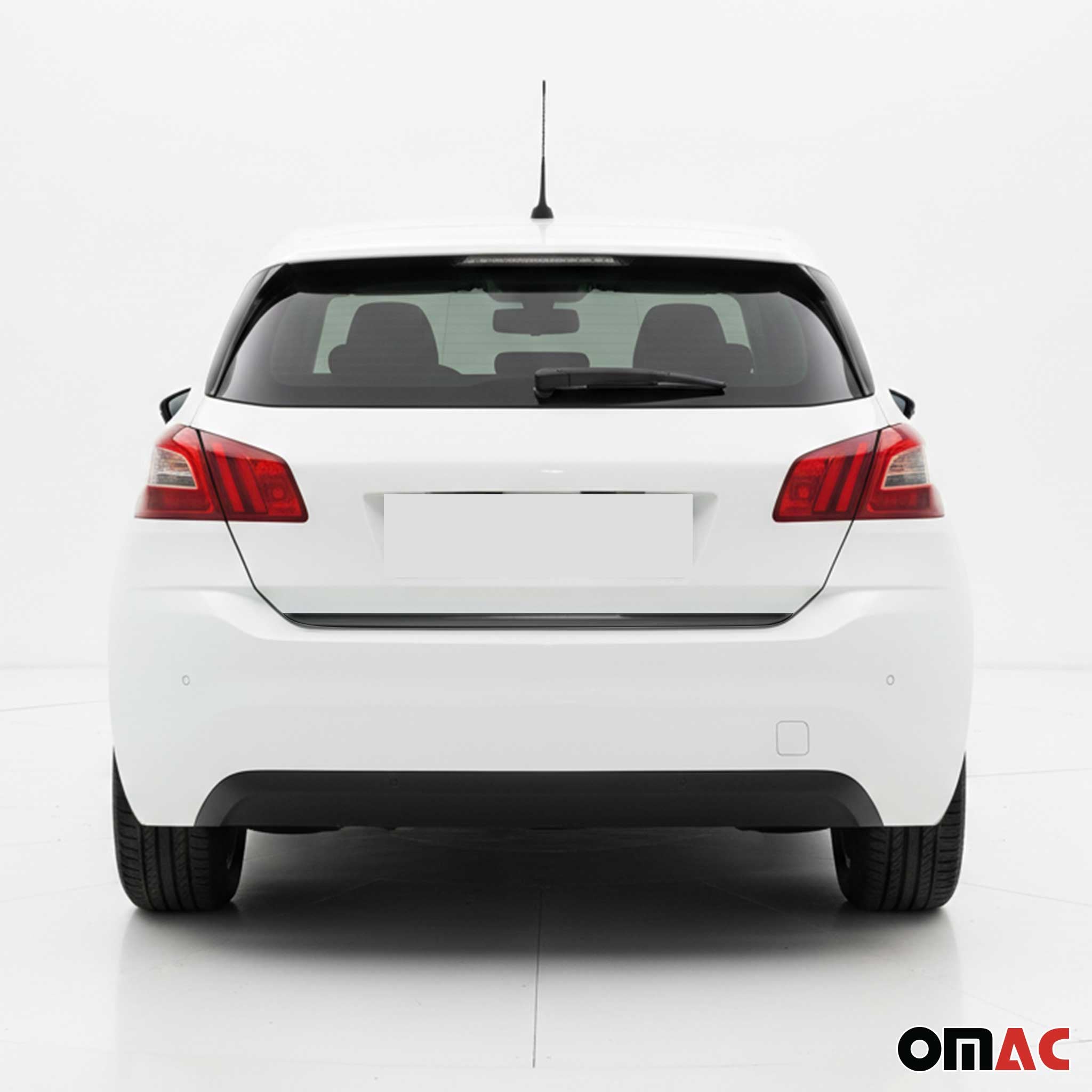 Garniture de Hayon Coffre pour Peugeot 308 2013-2021 acier inox foncé
