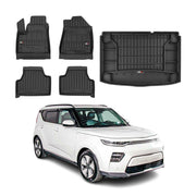 Kit Tapis de Sol et Coffre pour Kia E-Soul 2019-2022 TPE Noir