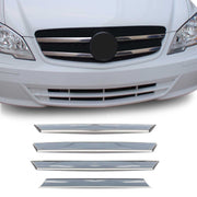Moulure de Grille de Calandre pour Mercedes Vito W639 2010-2014 Chromé 4Pcs