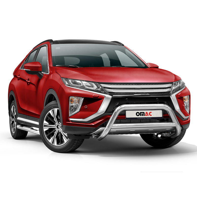 Pare-Buffle Avant Pour Mitsubishi Eclipse Cross 2017-2024 Acier Inoxy