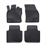 Tapis de Sol de Voiture pour VW Tiguan Allspace 2016-2024 TPE Imperméable 4Pcs