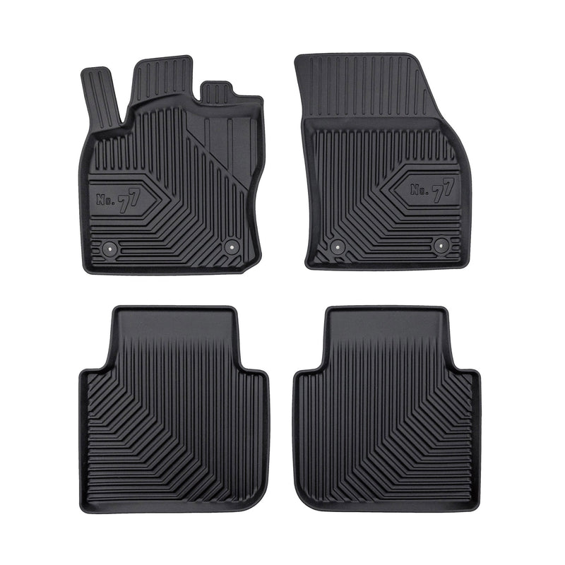 Tapis de Sol de Voiture pour VW Tiguan Allspace 2017-2024 TPE Imperméable 4Pcs