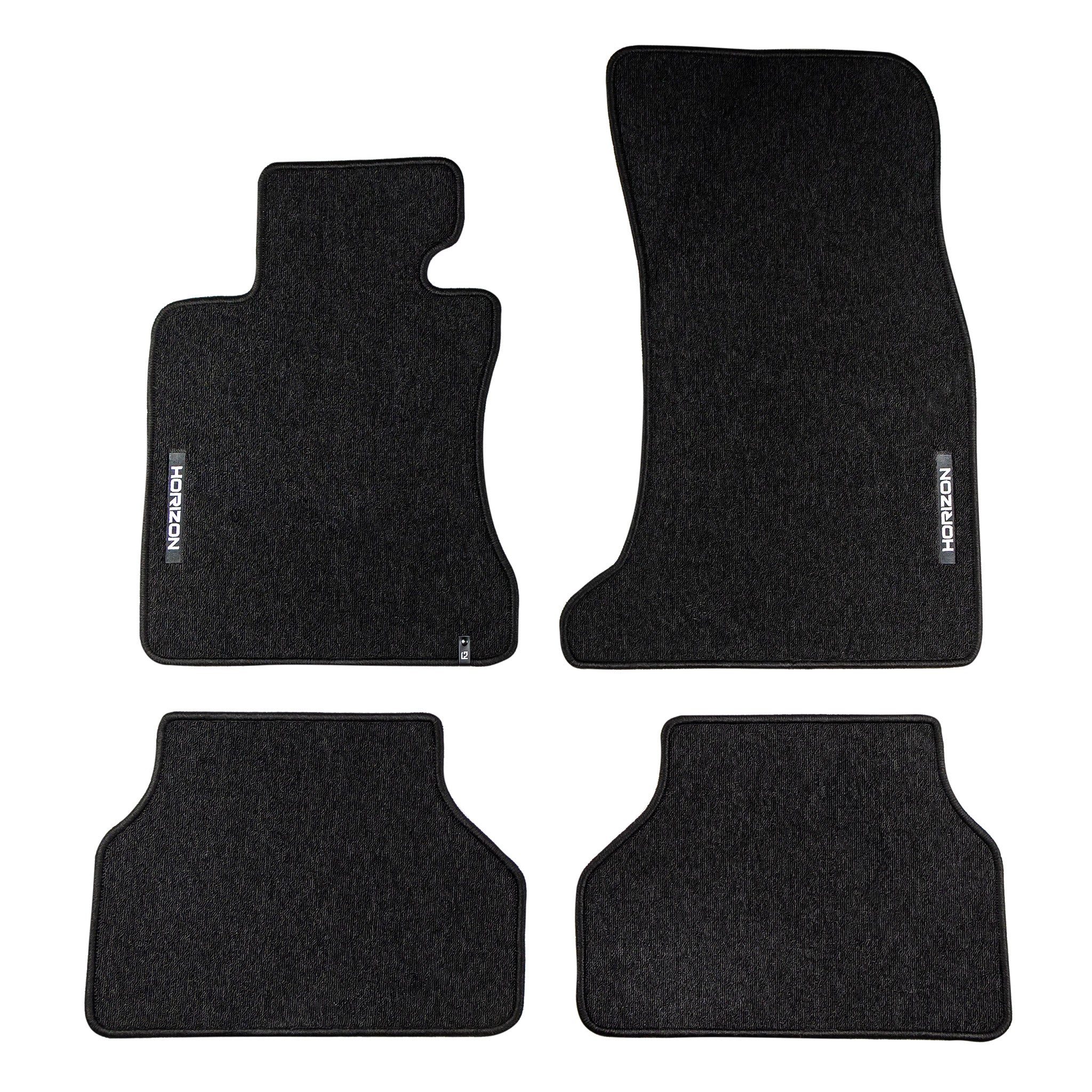 Tapis de Sol de Voiture pour BMW Série 5 E60 E61 2003-2010 Velours Noir 4Pcs
