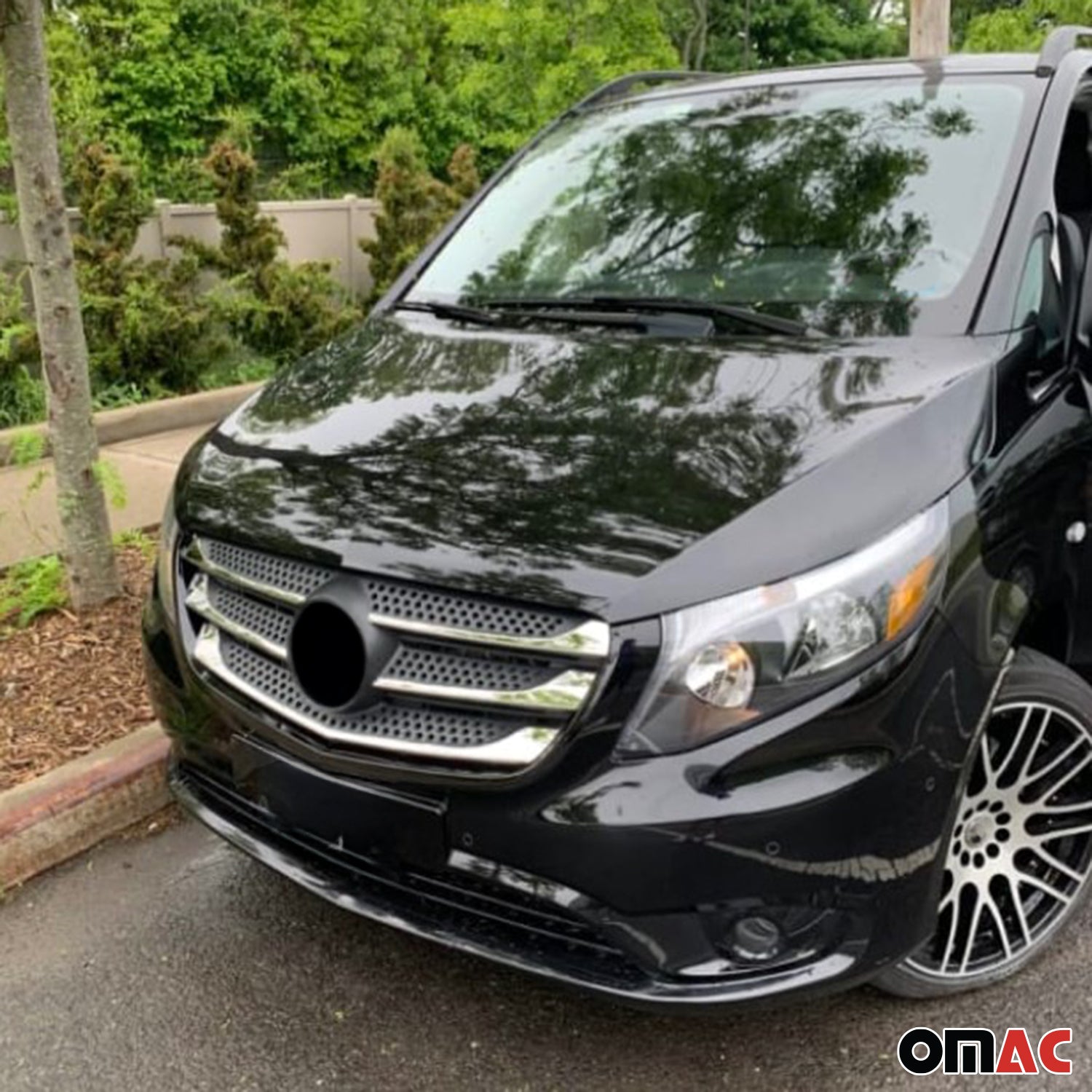 Moulure de Grille de Calandre pour Mercedes Vito W447 2014-2019 Acier 5Pcs