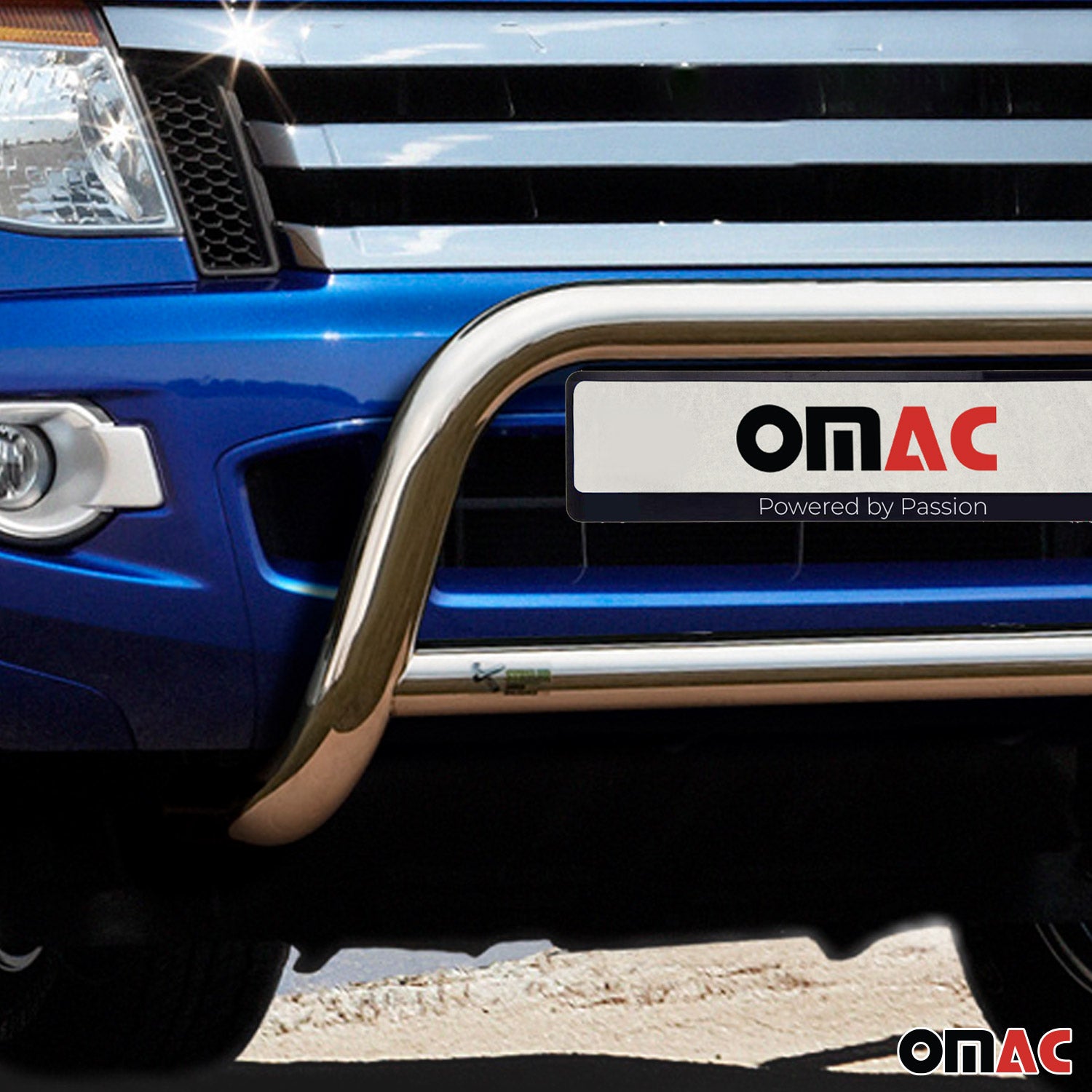 Pare-Buffle Avant Pour Ford Ranger 2015-2019 en Acier Inox Argent