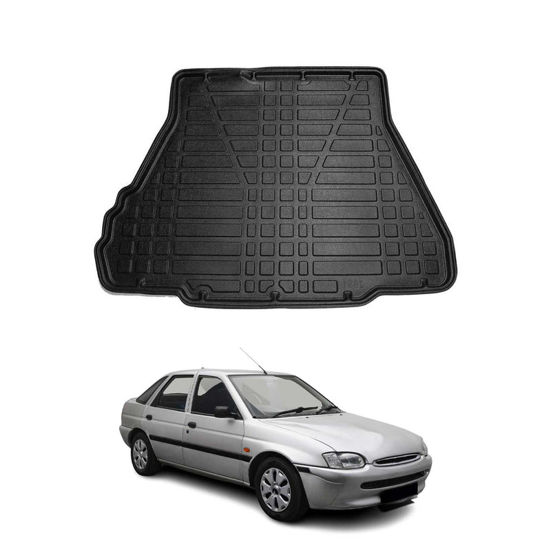 Tapis de Coffre pour Ford Escort 1993-1997 en TPE Noir