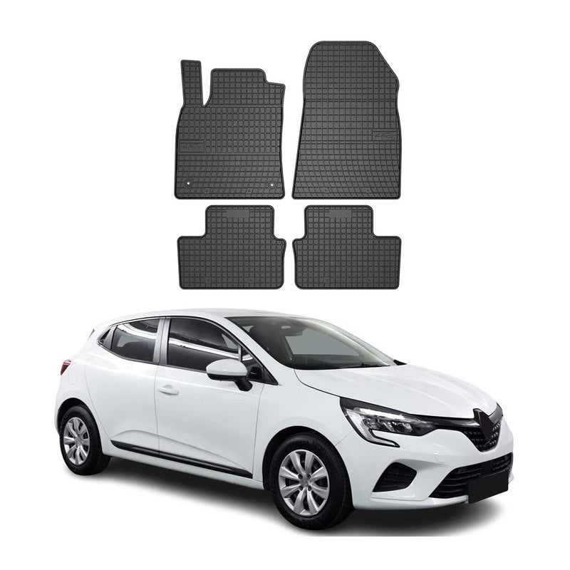 Tapis de Sol pour Renault Clio 2019-2022 Caoutchouc Noir