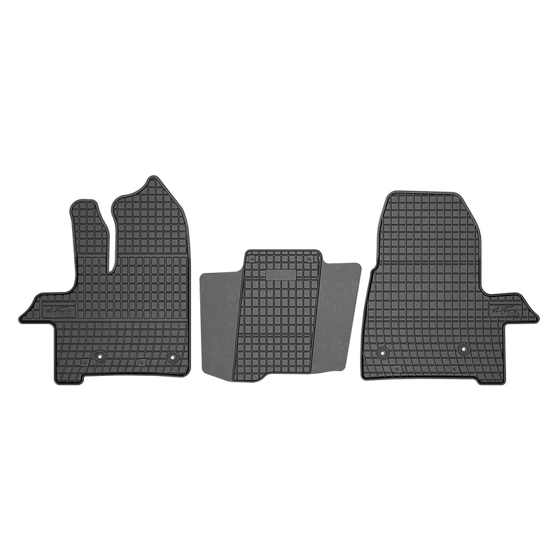 Tapis de Sol pour Ford Transit 2019-2022 Caoutchouc Noir