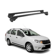 Barres de toit Transversales pour Dacia Logan MCV 2012-2024 Aluminium Noir