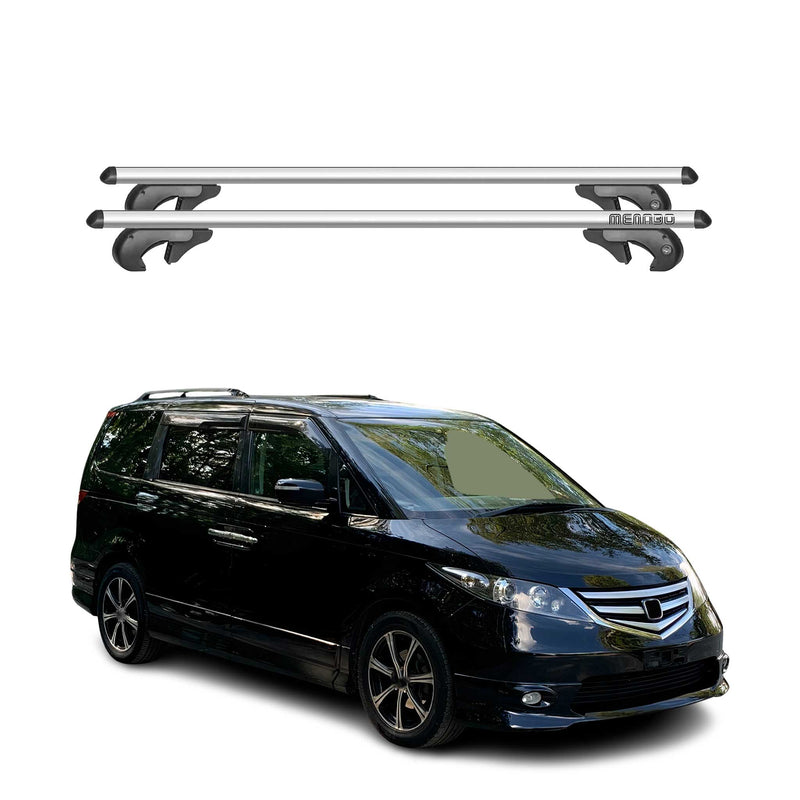 Barres de toit transversales pour Honda Elysion 2004-2015 90kg Alu Gris