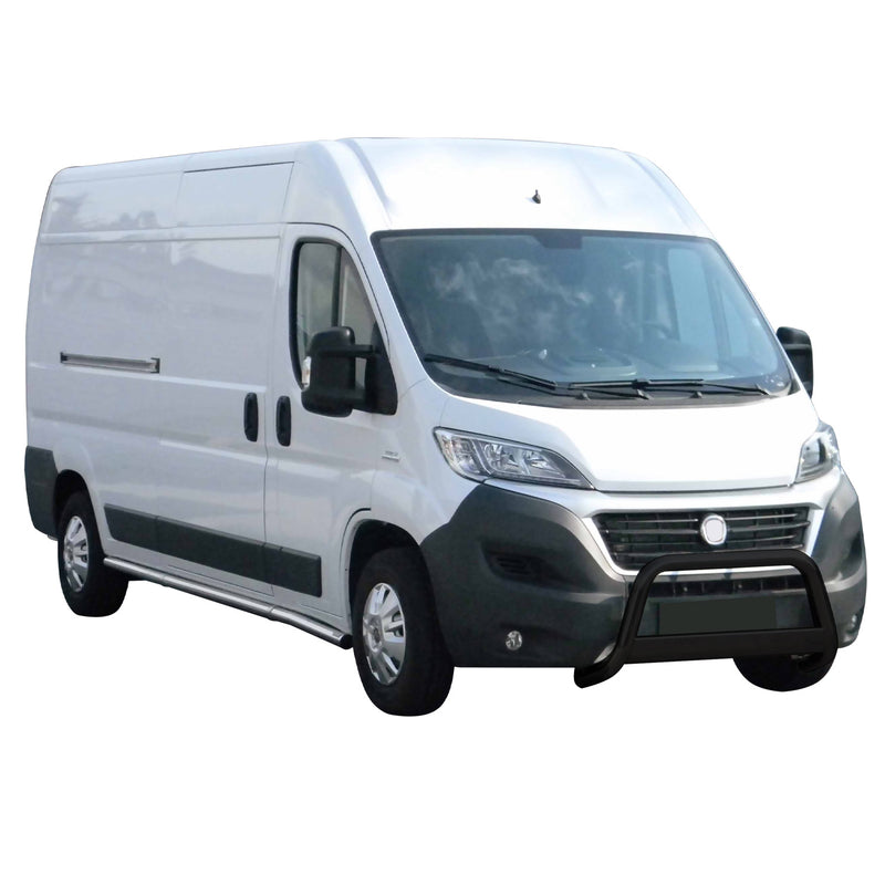 Pare-buffle Avant pour Fiat Ducato 2014-2020 63 mm en Acier Noir