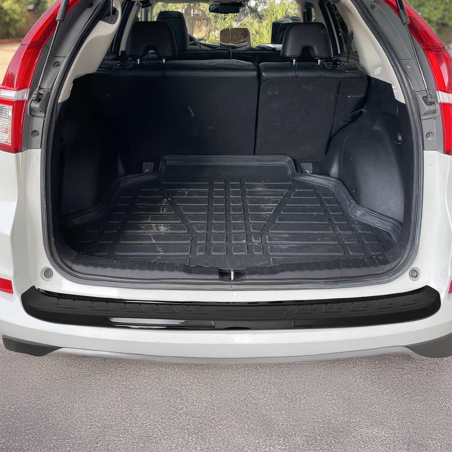 Protection seuil coffre pare-chocs pour Honda CR-V 2012-2018 Acrylic Brillant