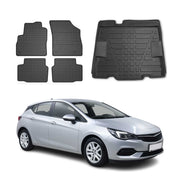 Kit Tapis de sol et coffre pour Opel Astra K FL 2019-2021 Noir TPE