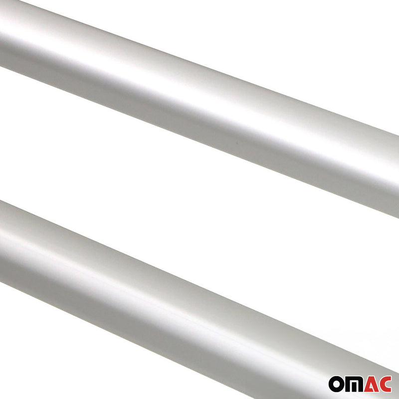 Barres de toit longitudinales pour Ford Transit 2014-2025 L2 Aluminium Gris