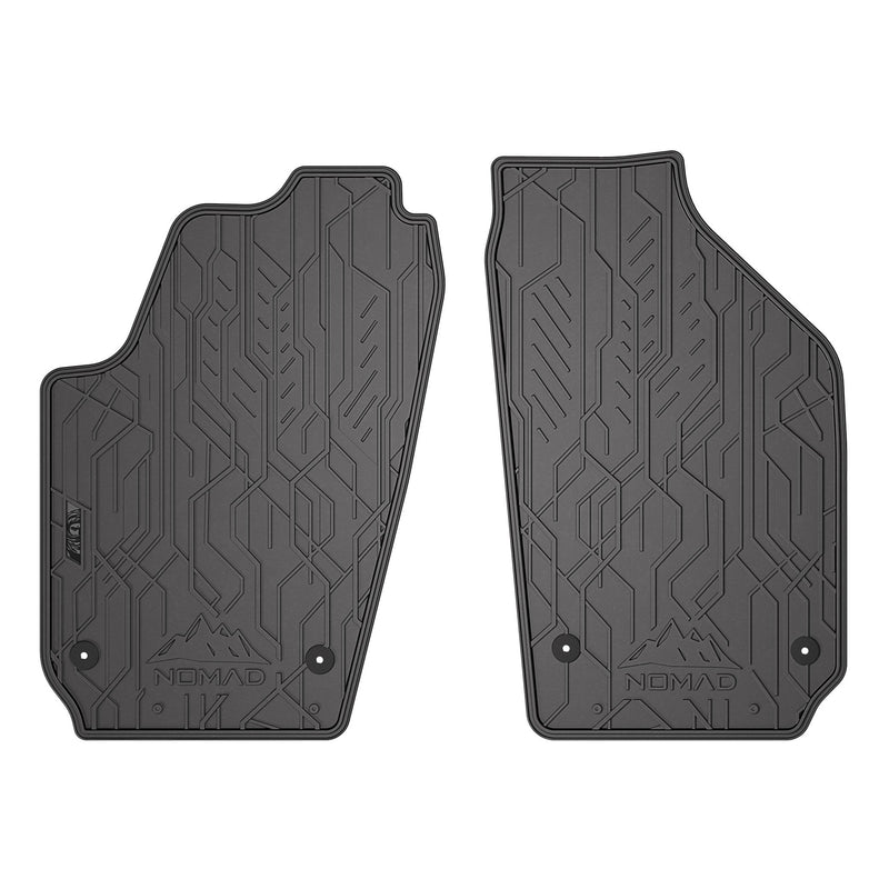 Tapis de Sol de Voiture pour Skoda Fabia I 1999-2008 Caoutchouc Noir Imperméable