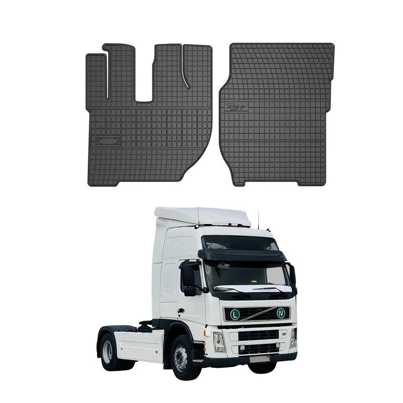 Tapis de Sol pour Volvo FH12 1993-2022 Caoutchouc Noir