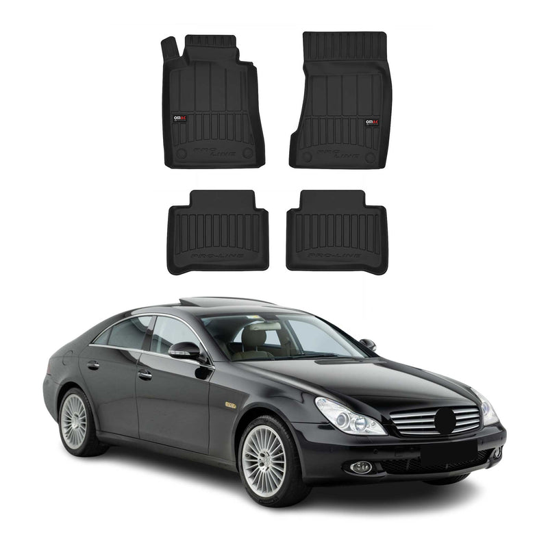 Tapis de Sol pour Mercedes CLS C219 2004-2010 OMAC Noir Caoutchouc
