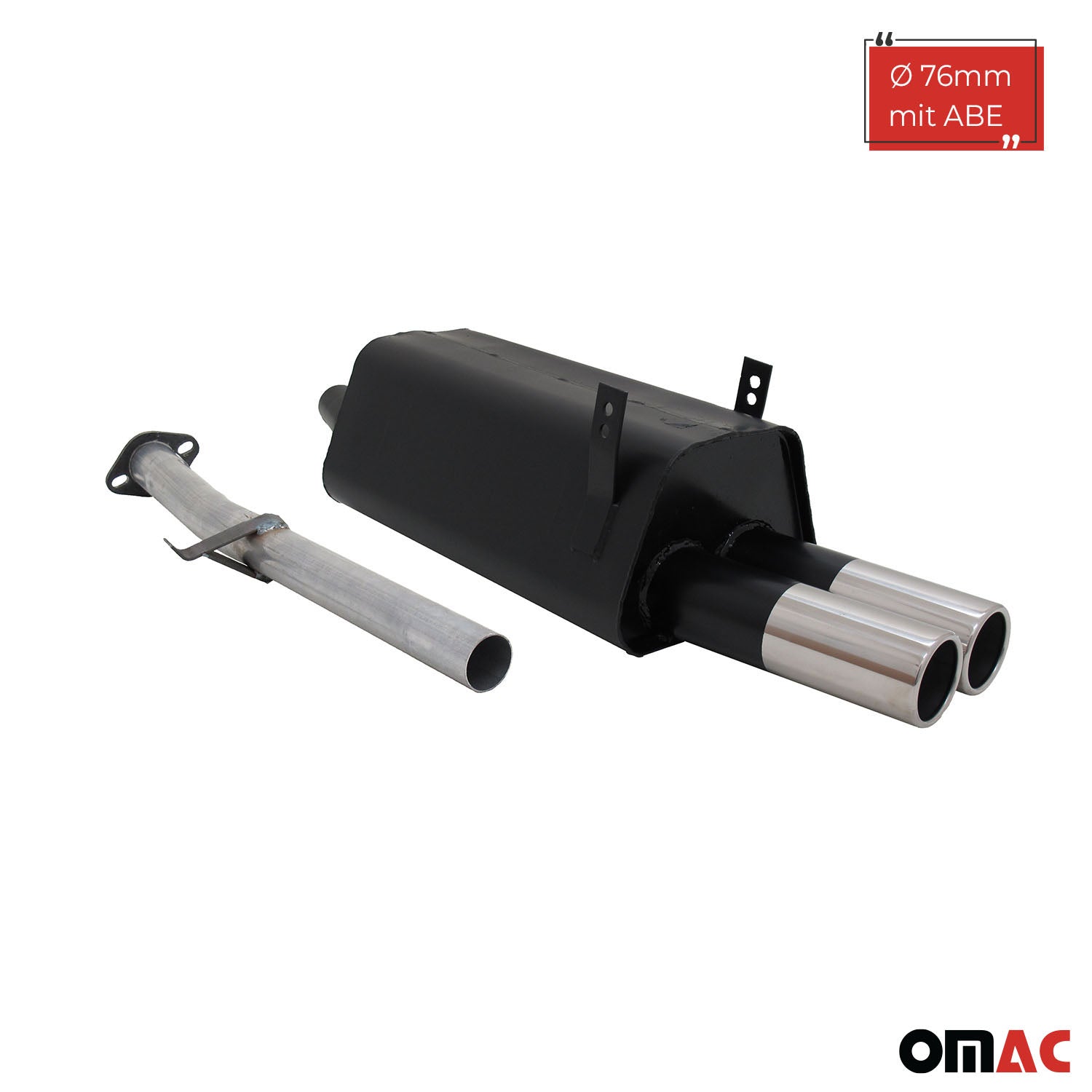 Échappement arrière sport Novus pour BMW Série 3 E36 316 / 318 2x76mm avec ABE