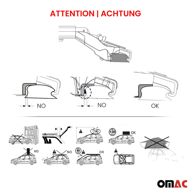 Barres de toit ajustables transversales pour Mazda CX-80 2024-2025 Alu 2x ABE