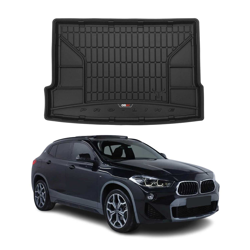OMAC Tapis de coffre caoutchouc pour BMW X2 F39 2018-2023 supérieur du coffre