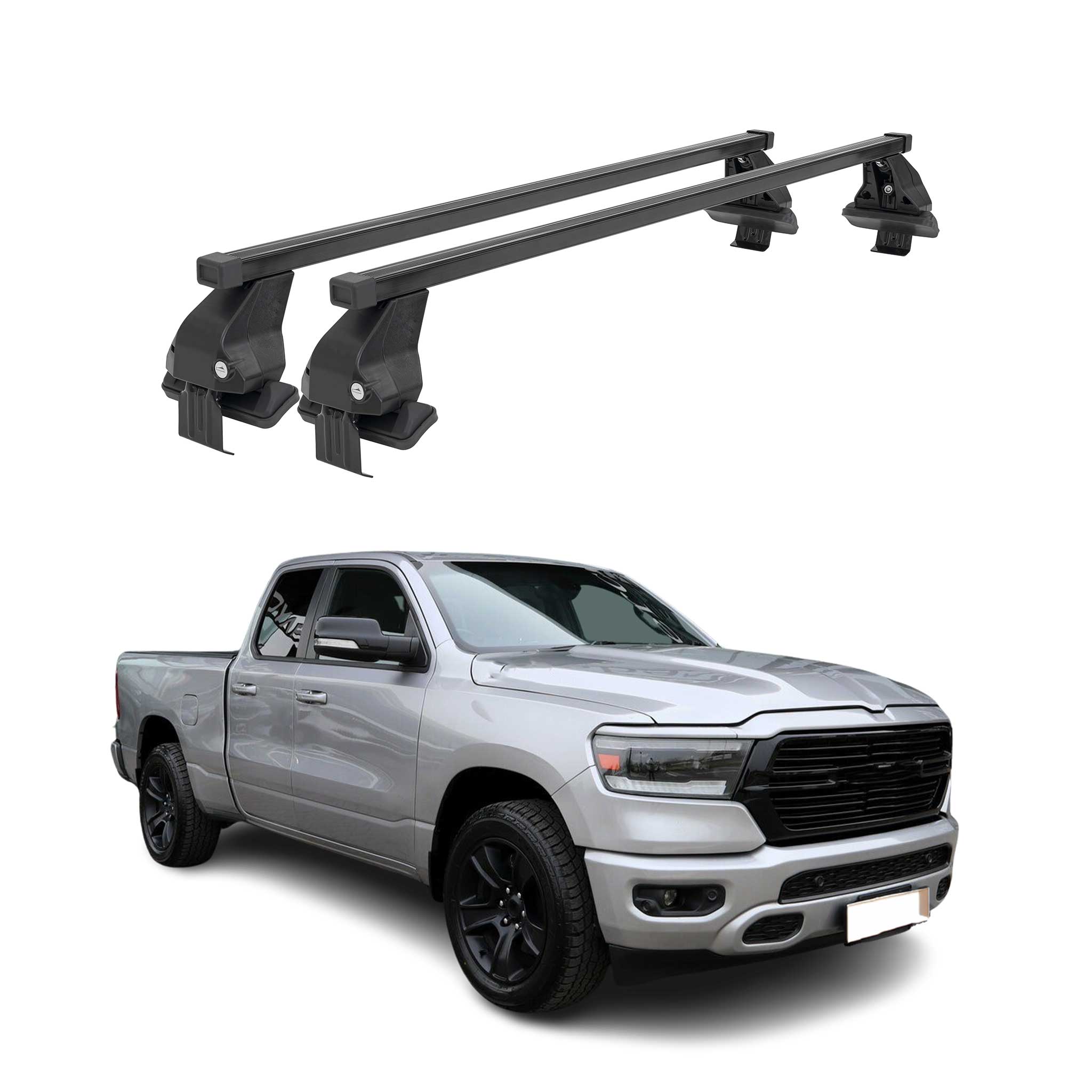 Barres Transversales Menabo pour RAM 1500 V 2019-2026 Noir