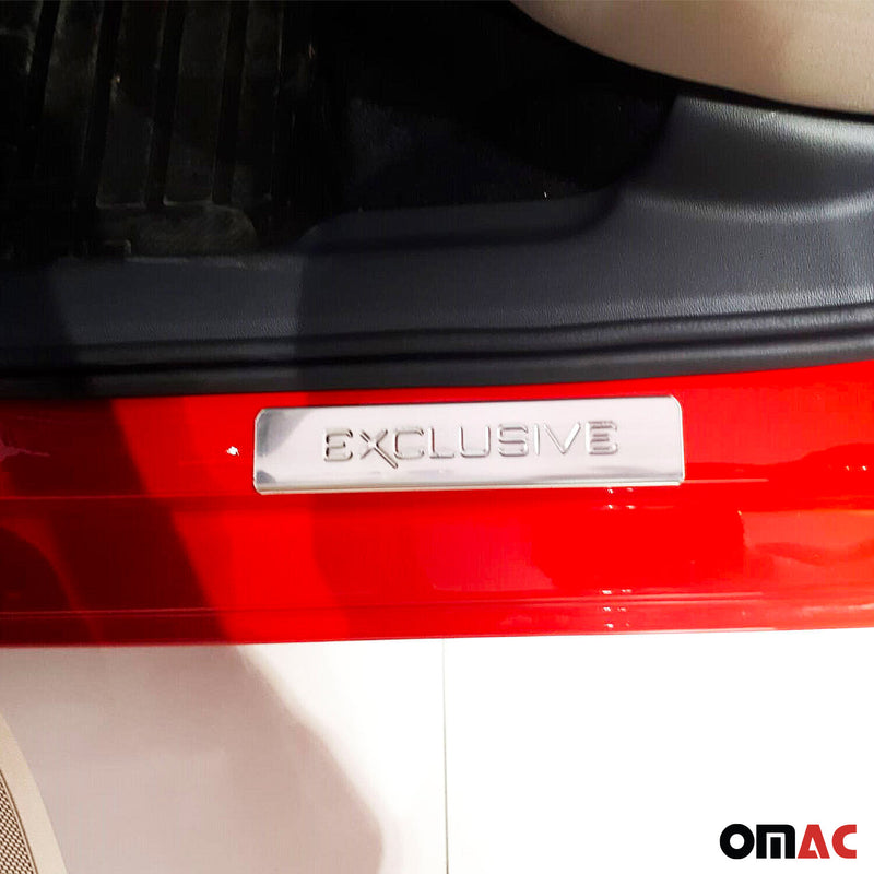 Seuils de porte pour Mazda CX-5 2017-2025 Exclusive en acier inox Chromé