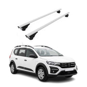 Barres de toit Transversales pour Dacia Jogger 2022-2026 Acier Gris 2Pcs
