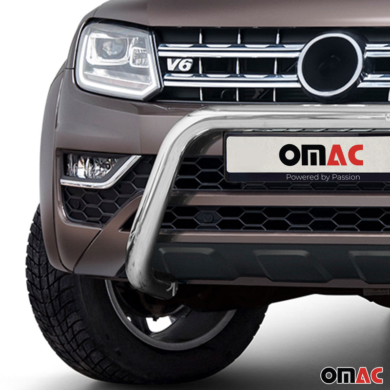 Pare-Buffle Avant Pour VW Amarok 2016-2020 en Acier Argent