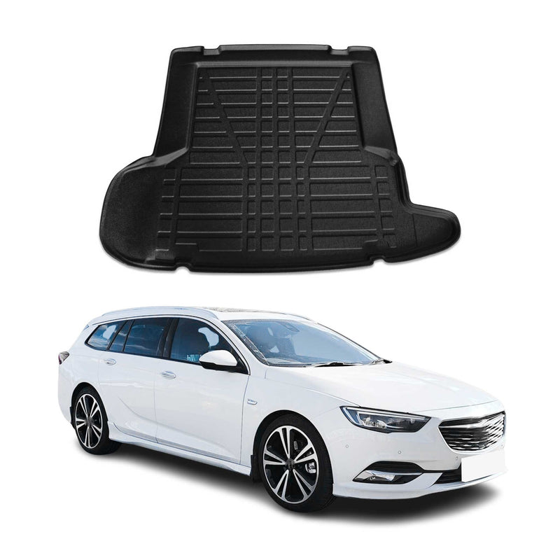 Tapis de Coffre pour Opel Insignia B Grandsport 2017-2022 Berline en TPE Noir