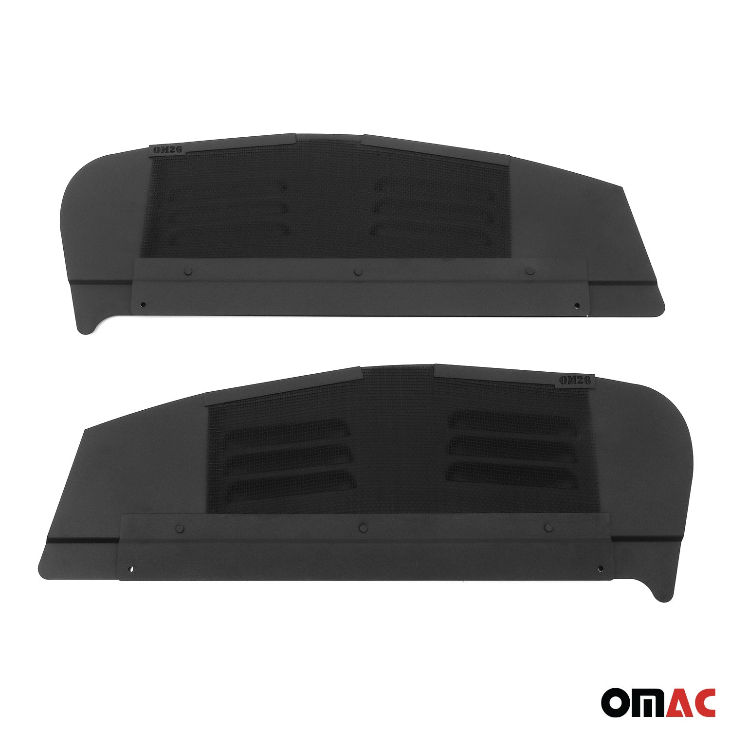 Grille d'aération de Fenêtre pour Opel Vivaro B 2014-2019 Noir 2x