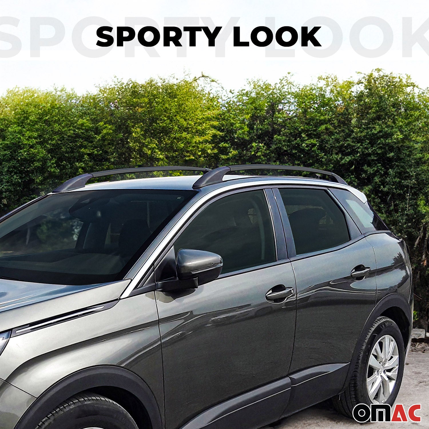 Barres de toit modèle adhésif pour Honda CR-V V 2020-2022 Aluminium noir