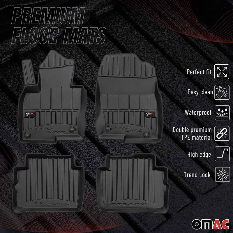 OMAC Tapis de sol en caoutchouc pour Mazda CX-5 2017-2025 Noir Premium