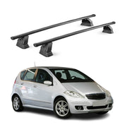 Barres de toit transversales acier pour Mercedes Classe A W169 2004-2012 Noir 2x