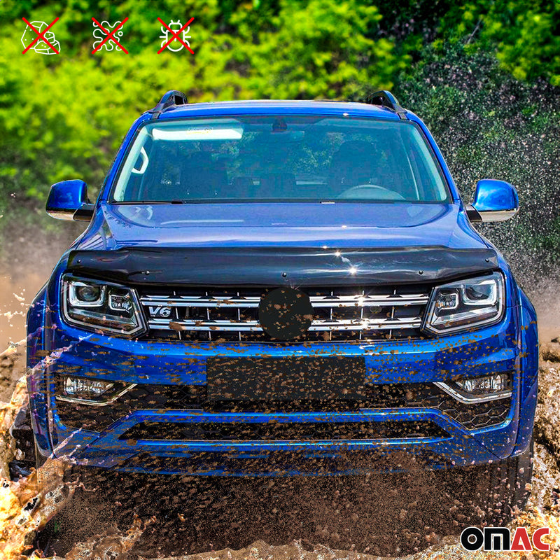 Deflecteurs d'air capot de voiture pour Ford Fiesta 2013-2017 Acrylique Noir