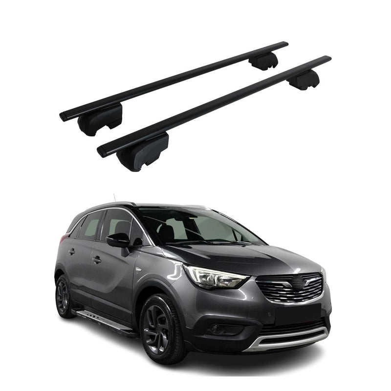 Barres de toit Transversales pour Opel Vauxhall Crossland X 2017-2021 ABE