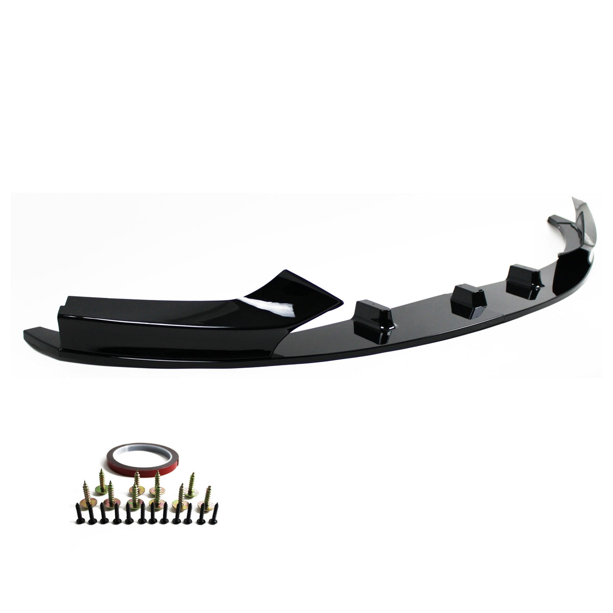 JOM Lèvre de Pare-choc Avant pour BMW F22/F23 2013-2020 Noir Brillant Sport Look